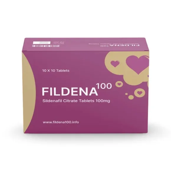 Fildena 100 Mg Sildenafil Citrate tablets pack for erectile dysfunction treatment